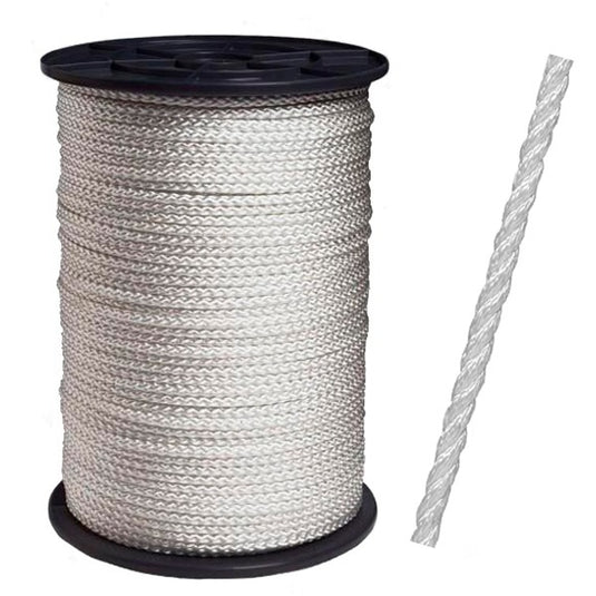 Producten nylon touw wit geslagen 10mm 220m