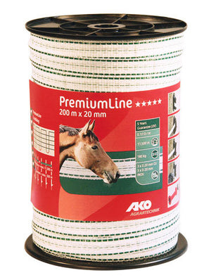 Ako producten premiumline schriklint wit groen 2cm 200m