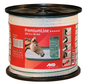 Ako producten premiumline schriklint wit groen 38mm 200m