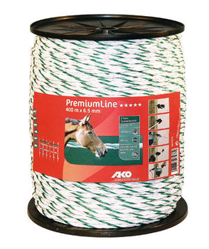 Ako producten premiumline schrikkoord wit groen 6 5mm 400m