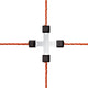 Ako producten draad kruisverbinder litzclip verzinkt 3mm 5 stuks
