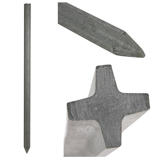 Ako producten recyclingpaal 7x7 x 150cm kruisprofiel