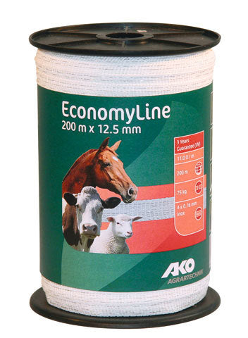 Ako producten economyline schriklint wit 12 5mm 200m