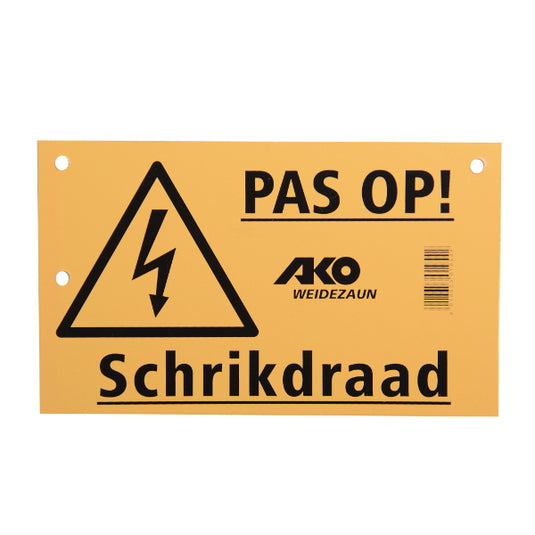 Ako producten bordje pas op schrikdraad