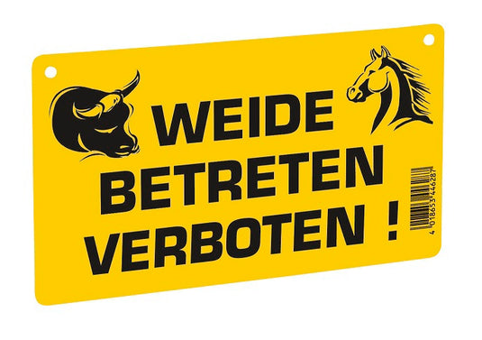 Ako waarschuwingsbordje verboden te betreden
