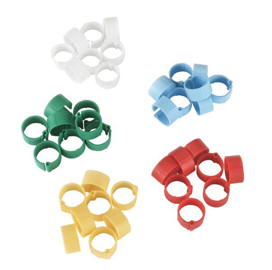 Producten kunststof clip 8 mm gemengde kleuren 5x 20 st in blister