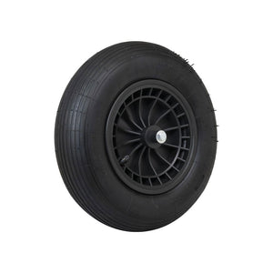 Producten wiel 4 00x8 2ply band kunststof velg zwart as 13cm mm