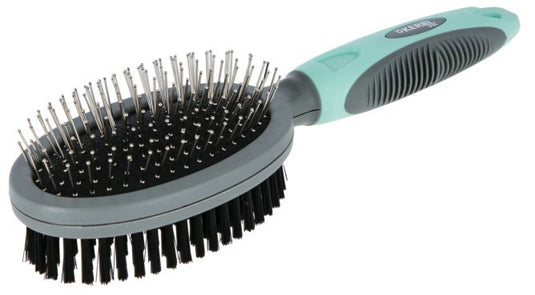 Dubb borstel beschermkappen en borstels ovaal 24 cm