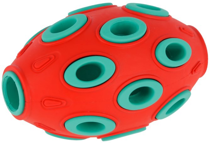 Load image into Gallery viewer, Rugby toyfastic te vullen roodturkoois 12 x 75 cm

