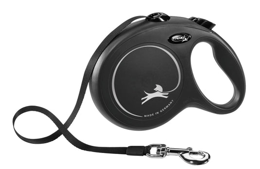 Flexi producten rollijn new classic band zwart l8 meter tot 50kg