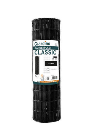 Giardino producten gaas gardenplast classic 1 02m x 25m ral 9005 zwart