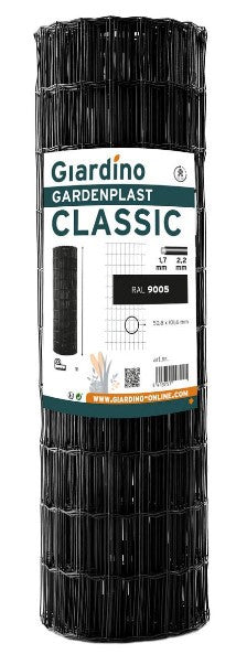 Giardino producten gaas gardenplast classic 1 52m x 25m ral 9005 zwart