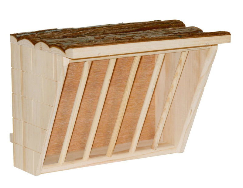 Afbeelding laden in galerijviewer, Kerbl producten hooiruif xl met zitplank nature 28 x 20 5 x 22 cm
