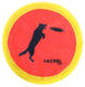 Producten nylon frisbee 24 cm neonkleur
