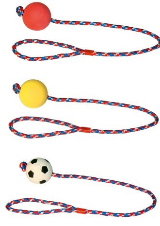 Load image into Gallery viewer, Schuimrubberbal aan touw 60cm

