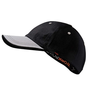 Producten werk baseballcap zwart grijze klep