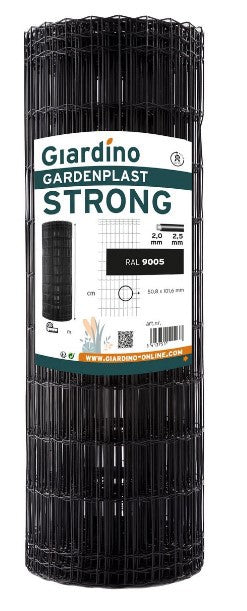 Giardino producten gaas gardenplast strong zwart 102m x 25m