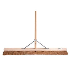 Mm eurotool producten kamer zaalveger fsc 100cm hout cocos mm met steel 160cm