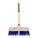 Mm eurotool producten stalbezem pvc blauw 36cm fsc plussteel 150cm plusstokhouder