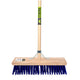 Mm eurotool producten stalbezem pvc blauw 45cm fsc plussteel 150cm plusstokhouder