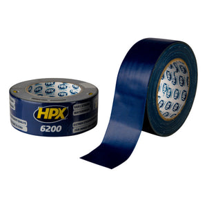 Hpx producten duct tape reparatietape donkerblauw 48mm x 25m