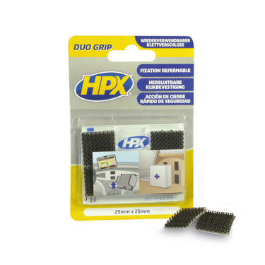 Hpx producten duo grip klikband pads 25mm x 25mm