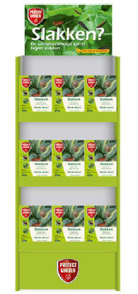 Protect garden producten display knock out slakkenkorrels 72 stuks 1kg