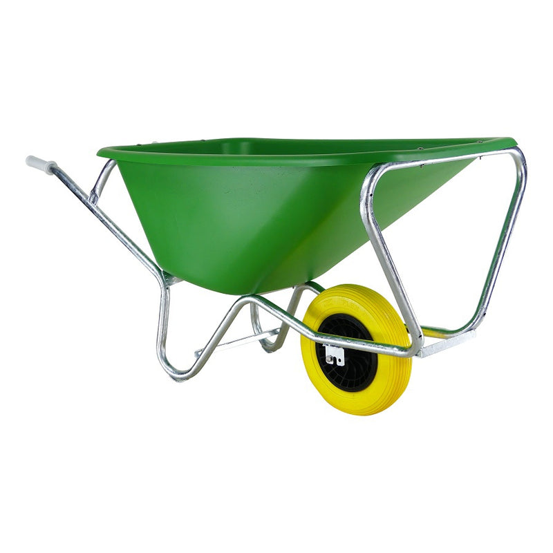 Afbeelding laden in galerijviewer, Fort producten kruiwagen f s 165l groen hdpe bak plusnooitmeerlek
