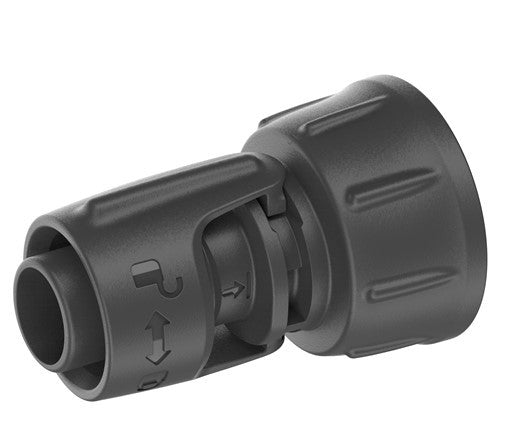 Gardena micro-drip-system kraanverbindingsstuk 13 mm (1 2 ) – 3 4 schroefdraad kraanstuk (donkergrijs)