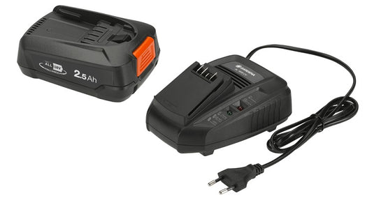 Gardena producten startset p4a qcplus1x2 5ah accu plus oplader