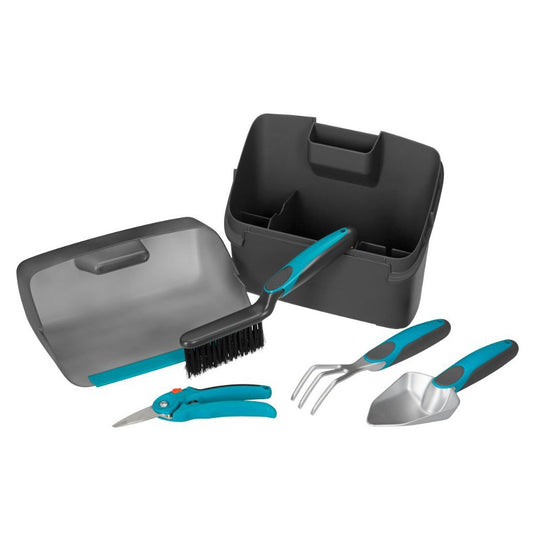 Gardena city gardening balkon box tuinset (turquoise zwart, 8970-20)