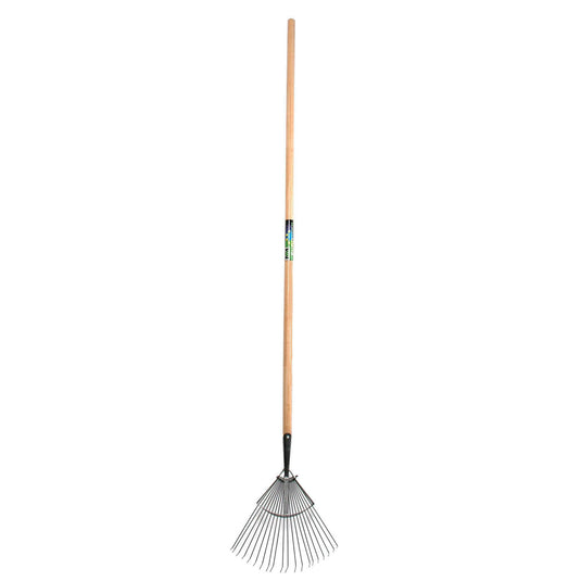 Mm eurotool producten gazonhark mm prof 20tds rond met steel 160cm