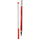 Producten jalonstok hout stalen punt 200cm boven wit