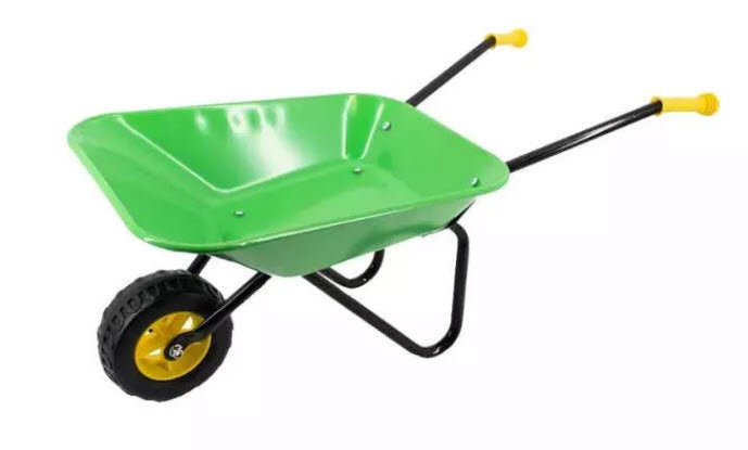 Load image into Gallery viewer, Mm producten kinderkruiwagen metalen bak groen
