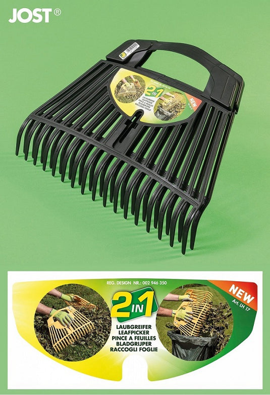 Mm eurotool bladgrijper set 2 in 1 pp zwart