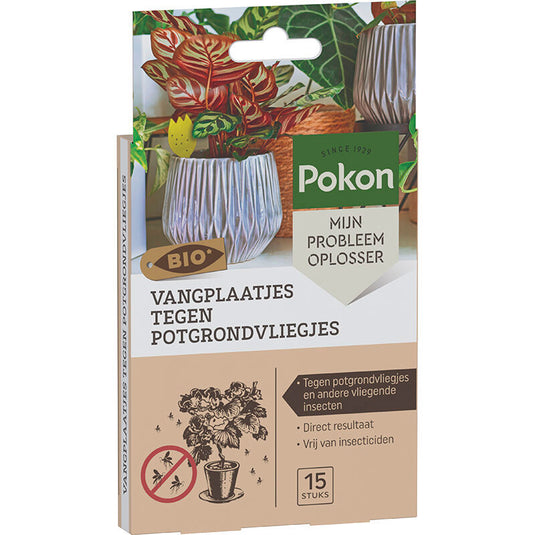 Pokon bio vangplaatjes tegen potgrondvliegjes 15st
