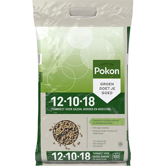 Pokon tuinmest 12 10 18 375kg organisch mineraal
