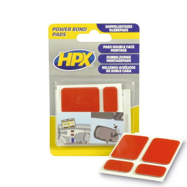 Hpx producten dubbelzijdig acryl tape hsa powerbond pads antraciet 4 st