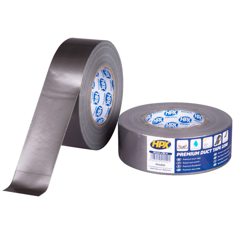 Afbeelding laden in galerijviewer, Hpx producten duct tape 2200 zilver 48mm x 25m
