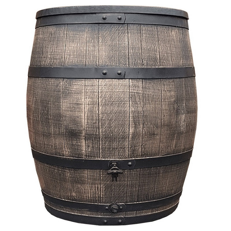 Load image into Gallery viewer, Roto producten regenton houten look bruin pluskraan 240l
