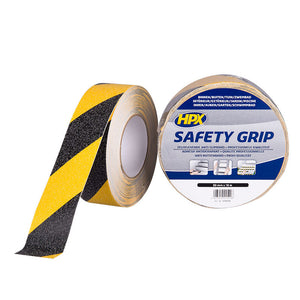 Hpx producten anti slip tape geel zwart 50mm x 18m