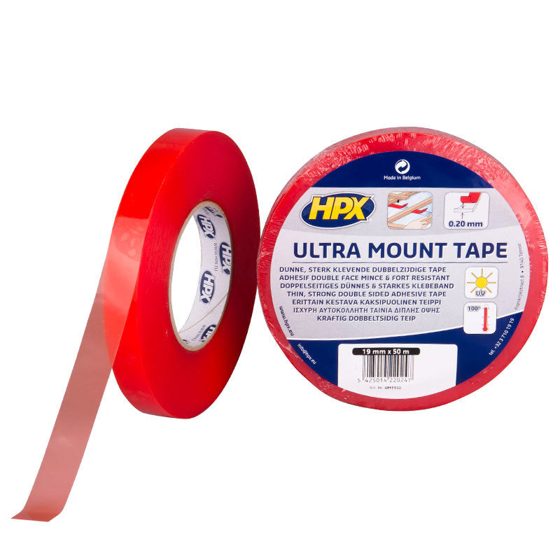 ギャラリービューアに画像をロードする, Hpx producten dubbelzijdig tape ultra mount transparant 19mm x 50m
