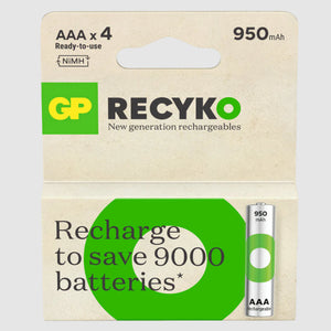 Gp producten batterij oplaadbaar aaa 950mah x4st