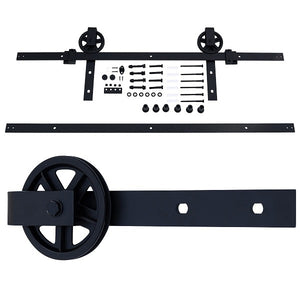 Waelbers producten hangrolset wiel met rail in 2 gedeelten 2000mm