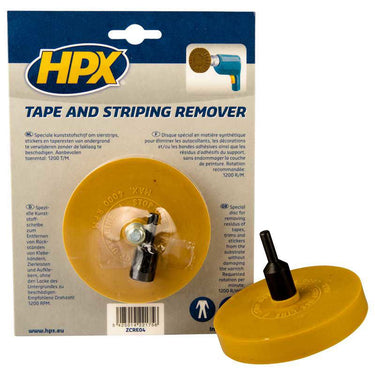 Hpx producten tape striping remover kunststofschijf plus as