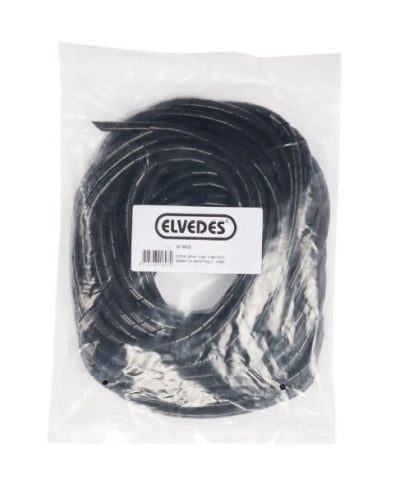 Load image into Gallery viewer, Elvedes spiraalslang (6mm) 10 meter zwart
