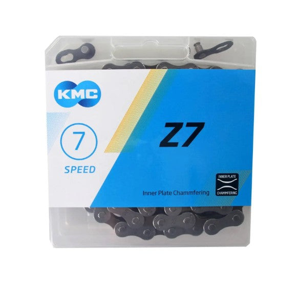 Load image into Gallery viewer, KMC Fietsketting Z7 - 6 7 speed - Grijs - 114 schakels

