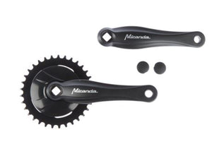 Miranda beta 1 crankstel 38t 3 32“ disc 9.2cm, zwart