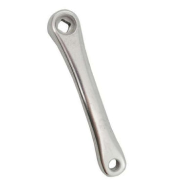 Crank ond. cr. links 170mm spieloos geb. alu zilver orient smal