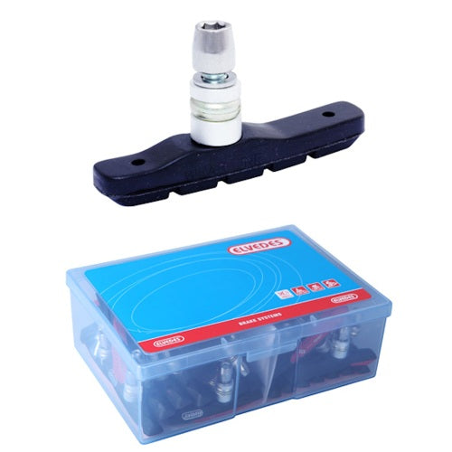 Load image into Gallery viewer, V-brake remblokset Elvedes 72 mm (werkplaatsverpakking van 25 paar)
